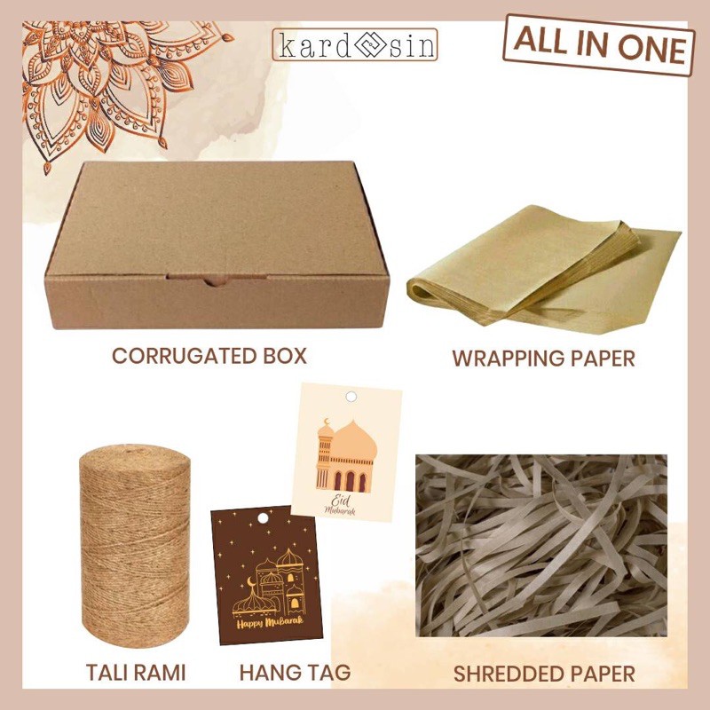 

BOX HAMPERS PAKET LENGKAP RAMADHAN PACKAGING AESTHETIC RUSTIC VINTAGE IED MUBARAK IDUL FITRI LEBARAN HAMPERS