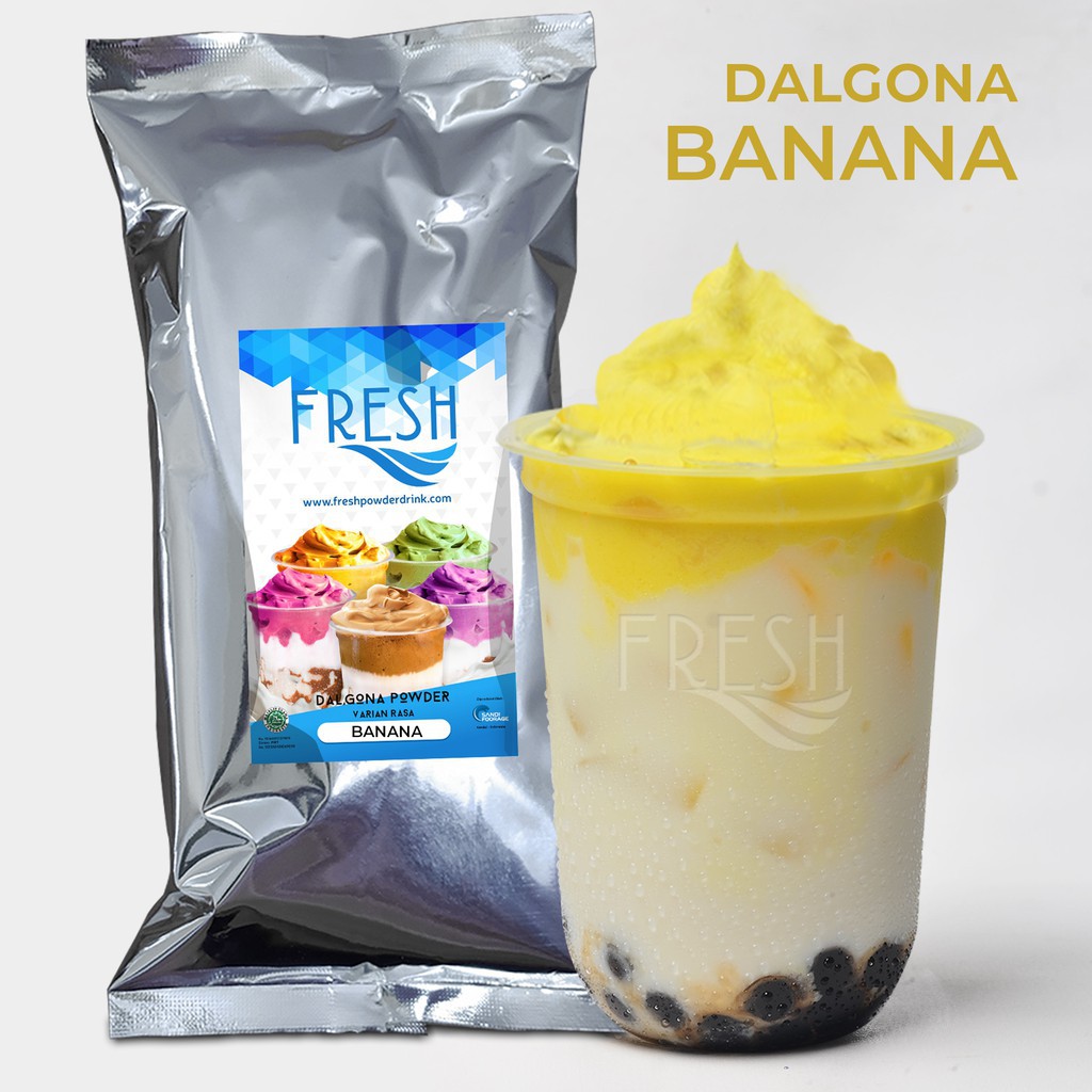 

BUBUK DALGONA RASA BANANA PISANG 500 GRAM DARI FPD
