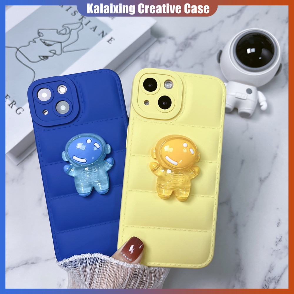 Casing iPhone 14 Max 14 Pro Max 13Pro 12 ProMax 11Pro Xs Max Xr X Xs Motif Astronot Anti Sidik Jari