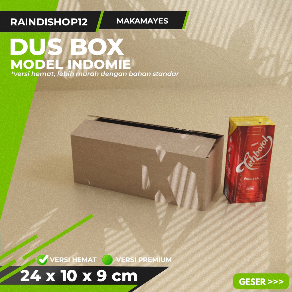 

BOX 24 X 10 X 9 CM KARDUS KOTAK KEMASAN PACKAGING KADO POLOS