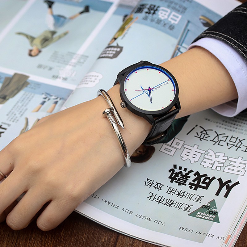 ✨READY✨ Jam Tangan Couple：Korean fashion simple couple watch retro watch women's watch