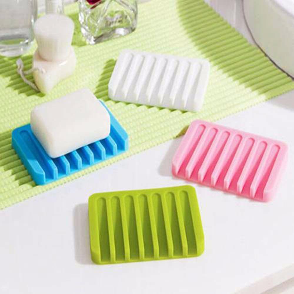 【 ELEGANT 】 Tempat Sabun Dapur Tahan Lama Shower Tray Drain Rack Self Draining Rak Penyimpanan