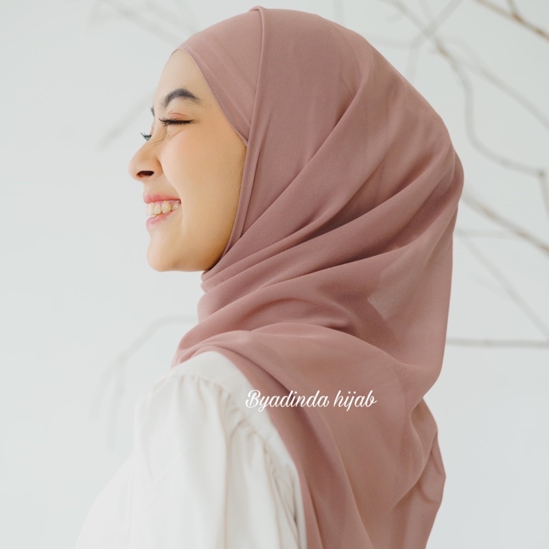 𝐁𝐘 𝐀𝐃𝐈𝐍𝐃𝐀 Pashmina Oval Curve 75x200cm Jumbo Syari Bawal shawl Jilbab ceruti Babydoll ceruty kerudung Malay pasmina Hijab