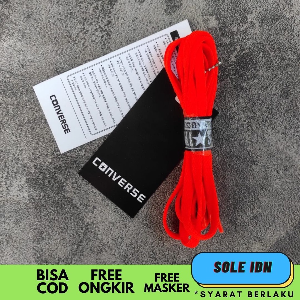 TALI SEPATU FLATPIPIH CONVERSE ALL STAR ORIGINAL / TALI SEPATU SHOELACES SNEAKERS PANJANG 110-120CM