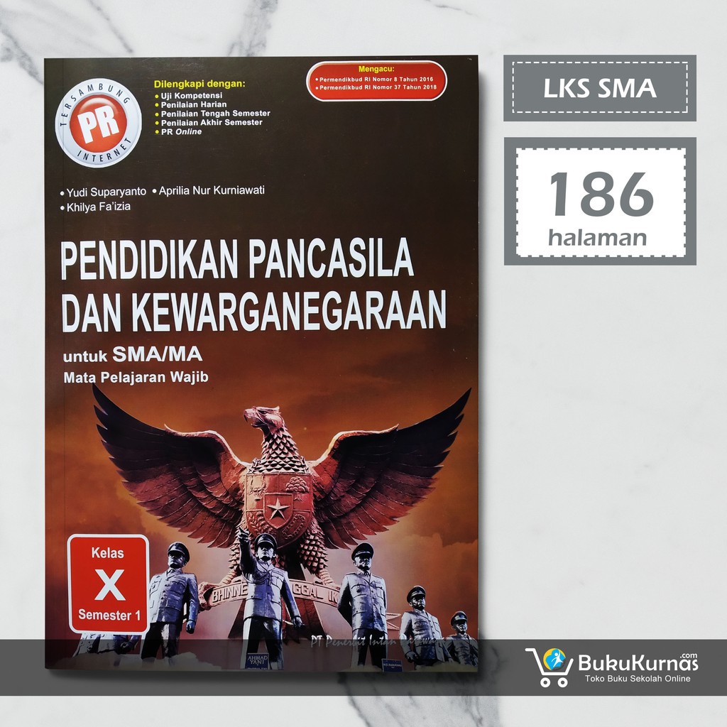 Buku LKS PPKn SMA/MA Kelas 10 Semester 1 LKS Intan Pariwara