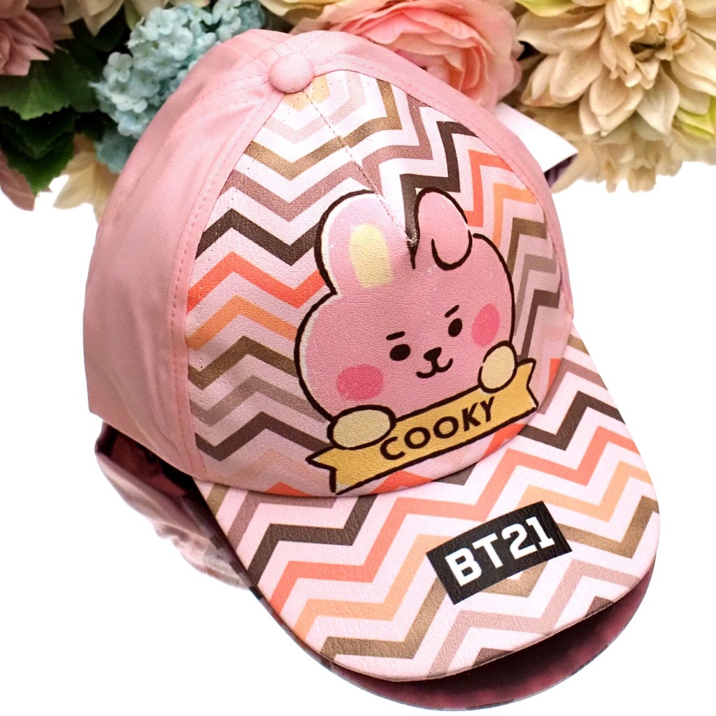 Topi Anak BT21 Karakter BTS Topi Baseball Korea Kpop Aksesoris Anak