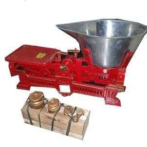 Timbangan Duduk Batu | Kodok | Besi Merek Raja + 1 Set Batu Anak Raja