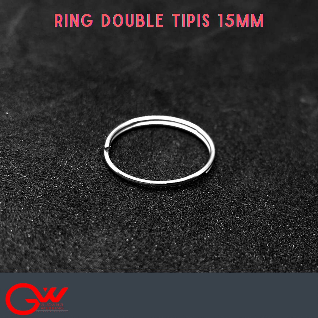 RING KUNCI DOUBLE/ GANTUNGAN KUNCI DOUBLE/ RING DOUBLE 1,5cm