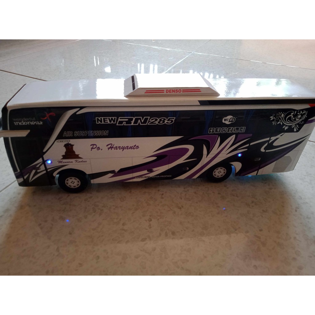 Miniatur BUS PO Haryanto SHD Full Lampu