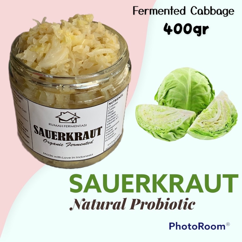 

500GR SAUERKRAUT WHITE - RAW - UNPASTEURIZED