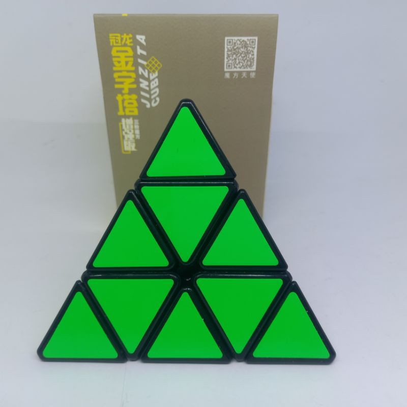 RUBIK PYRAMINX 3x3x3 BLACK BASE ORIGINAL RUBIKS  3 3 GAN PIRAMIDA YONGJUN MAINAN EDUKASI ANAK MURAH