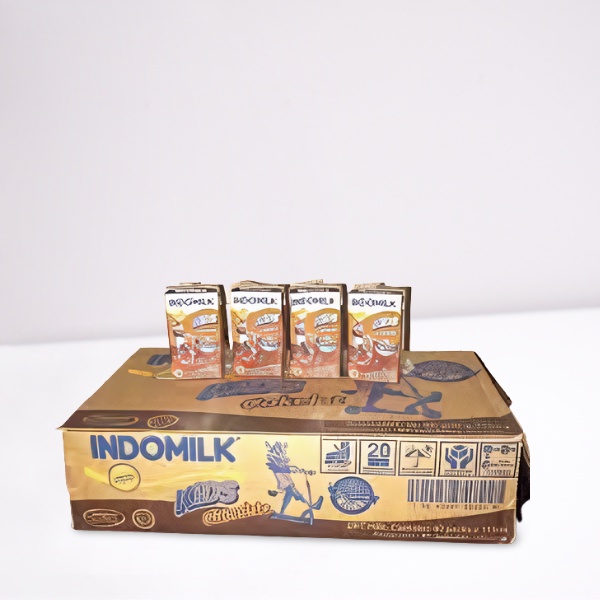 Susu uht cokelat indomilk kids perdus (perdus 40 pcs x 115ml) susu enak dan murah