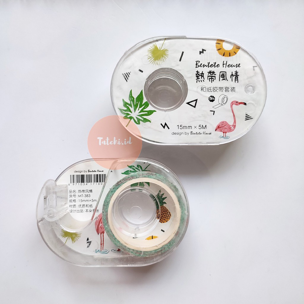 

Flamingo Washi Tape with Container/ Masking Tape/ Selotip Motif