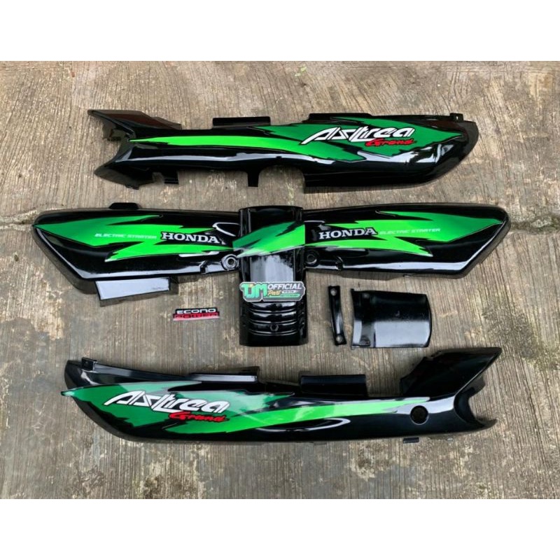 cover body astrea grand tahun 94 95 body astrea grand sabit list sabit hijau 94