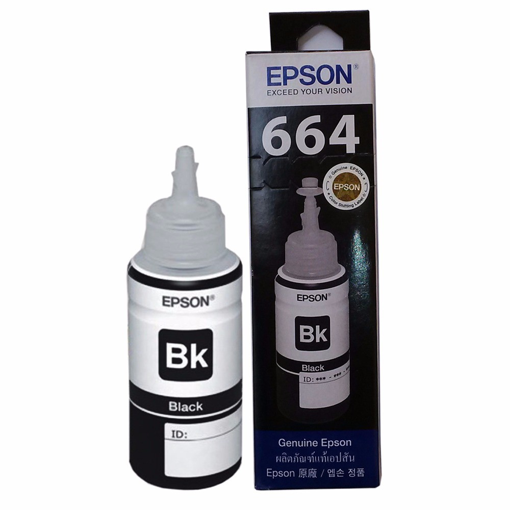 EPSON T6641 Tinta Hitam Original L120 L220 L310 L365 L565