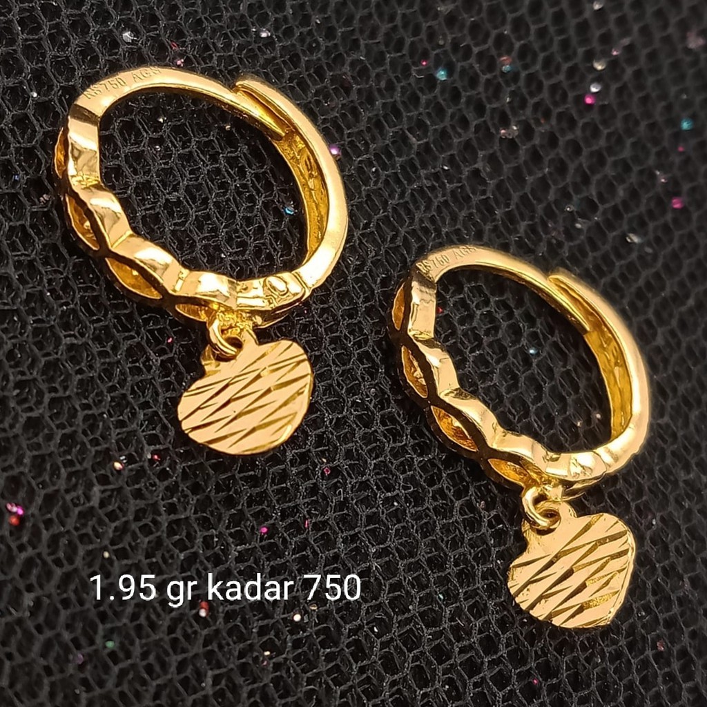 Anting Jipsi Emas 17K - 1.95 gr Kadar 750 - 1507