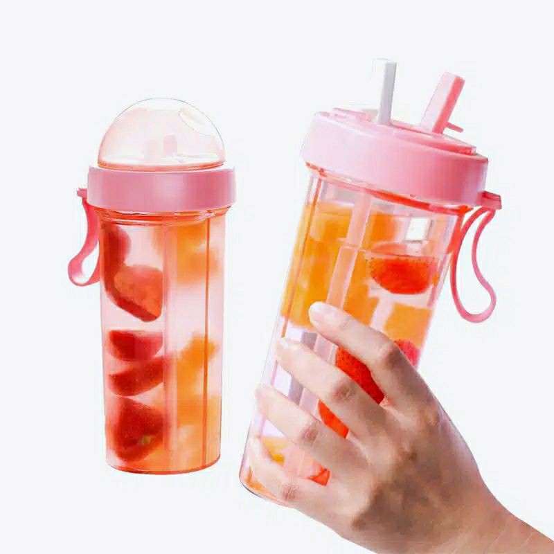 H111 Botol Minum Beanbe Anlove Dual-Use Bottle 600 ML - Botol Minum Dual-Use Bottle