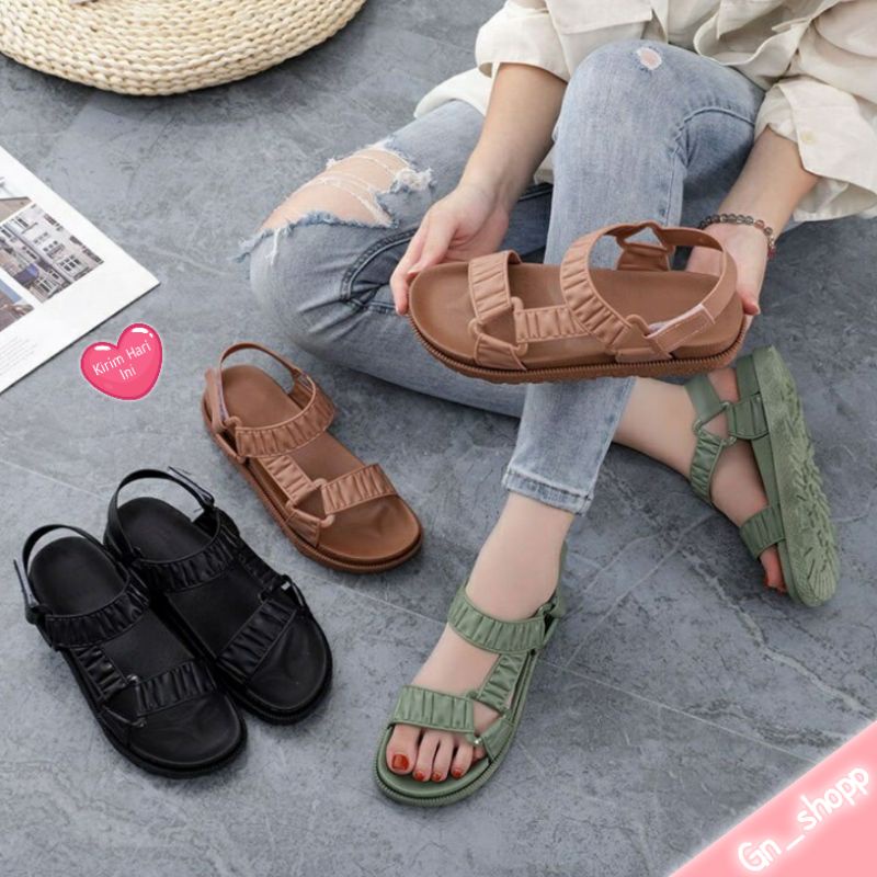 Sandal Gunung Wanita Jelly Import HYS 2017 8 VELCRO