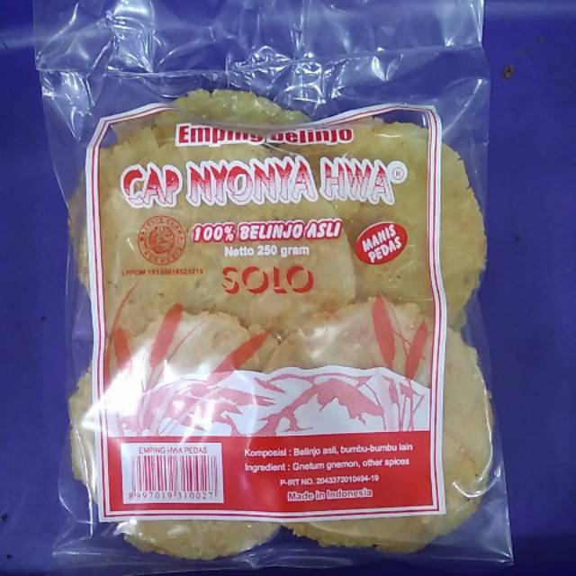 

EMPING MENTAH PEDAS MANIS 250gr