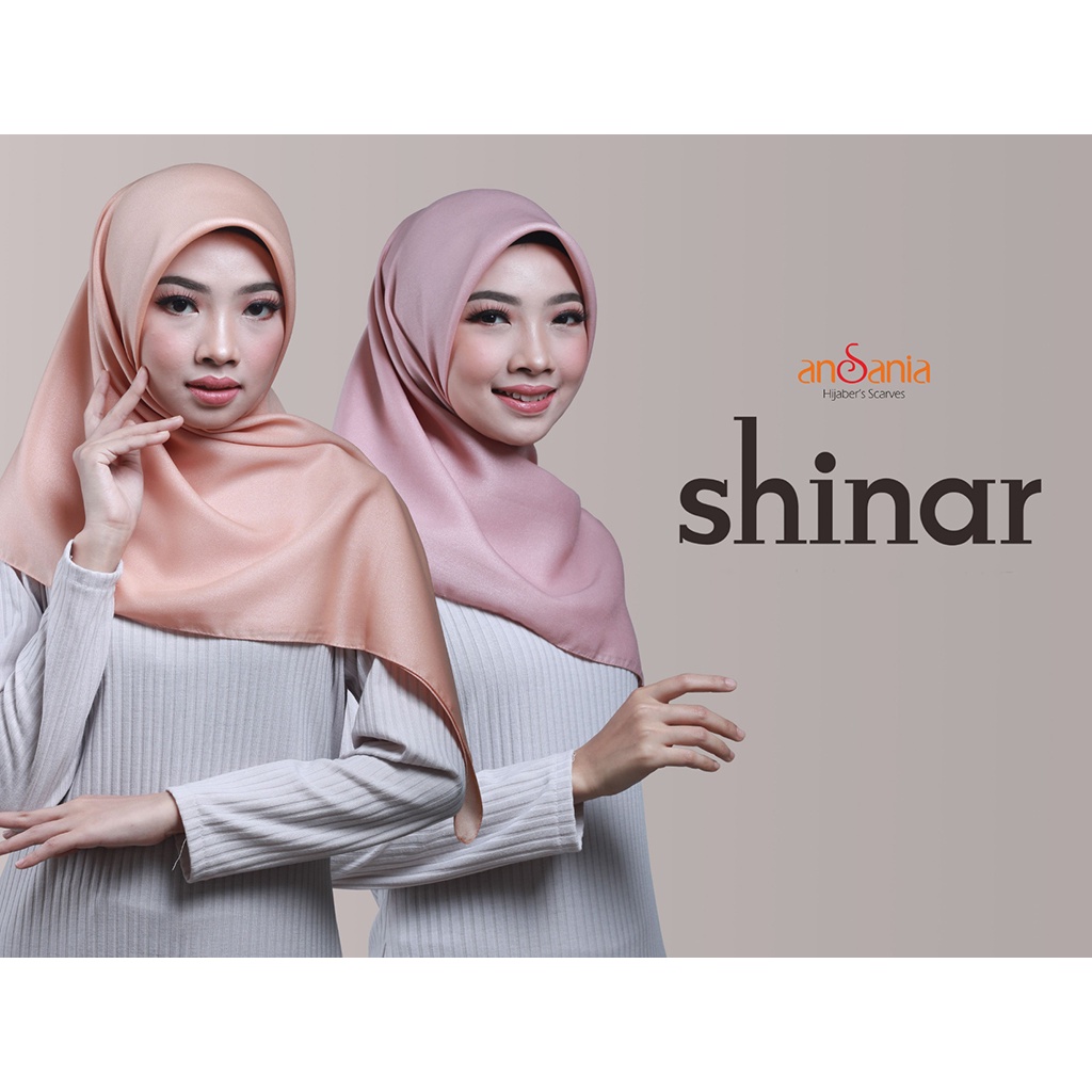 Shinar Glamour Ansania Square Original - Jilbab Hijab Kerudung Segiempat Sinar glamor