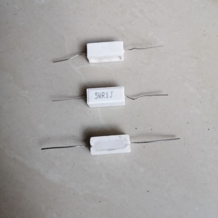 0,1 ohm R R1J Resistor Kapur 5w 5watt 0,1ohm 0,1R 0.1RJ 5 w watt