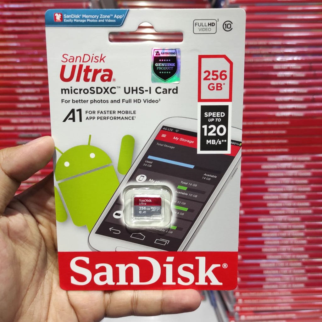 SanDisk Ultra A1 Micro SD Card 256GB 256 GB Garansi Resmi sdcard microsd