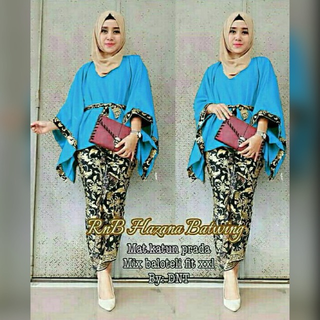 Rnb Hazana Batwing Fashion Cewek Batik