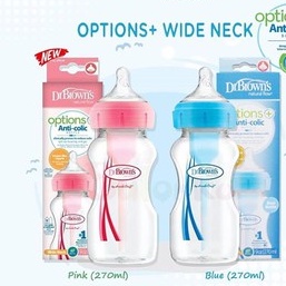 DR.BROWN 9oz PP WN OPTION TRANSITION BOTTLE 270ML / BOTOL SUSU BAYI 270ML