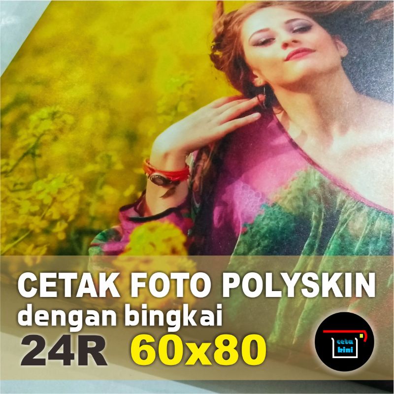 Cetak Foto Photo Semi Kanvas Canvas Polyskin 24R Bingkai