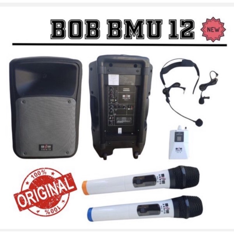 Speaker Portable BOB BMU 12 Original B M U 12 inch B MU terbaik best seller