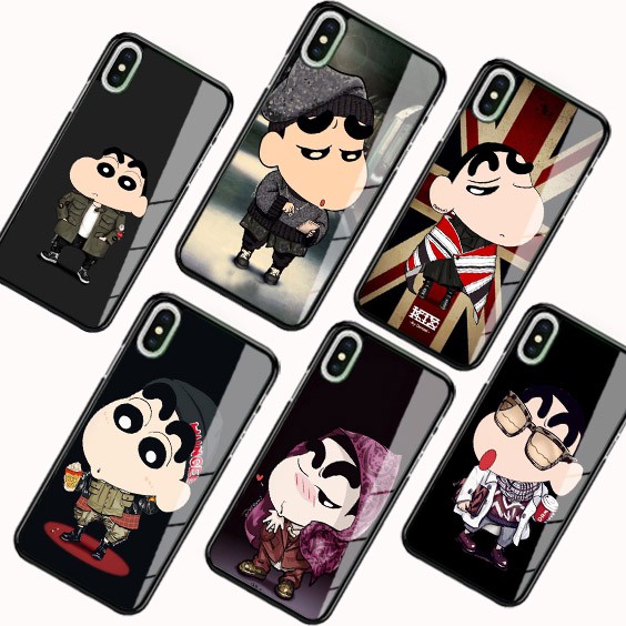 [P106] Sinchan Phone Case Glossy For Oppo Vivo Xiaomi Realme Iphone Samsung