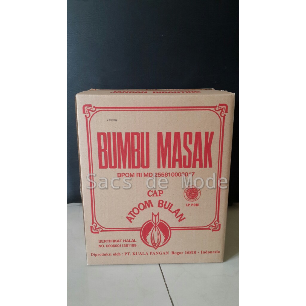 1 Dus Bumbu Masak Cap Atoom Bulan /Atom Bulan (50 x 20 Dus Kecil)