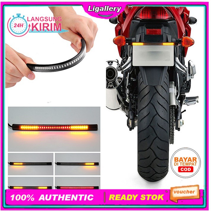 [BISA COD] 1 Pcs Lampu Led Motor Lampu Rem Motor Led Lampu Led Strip Motor