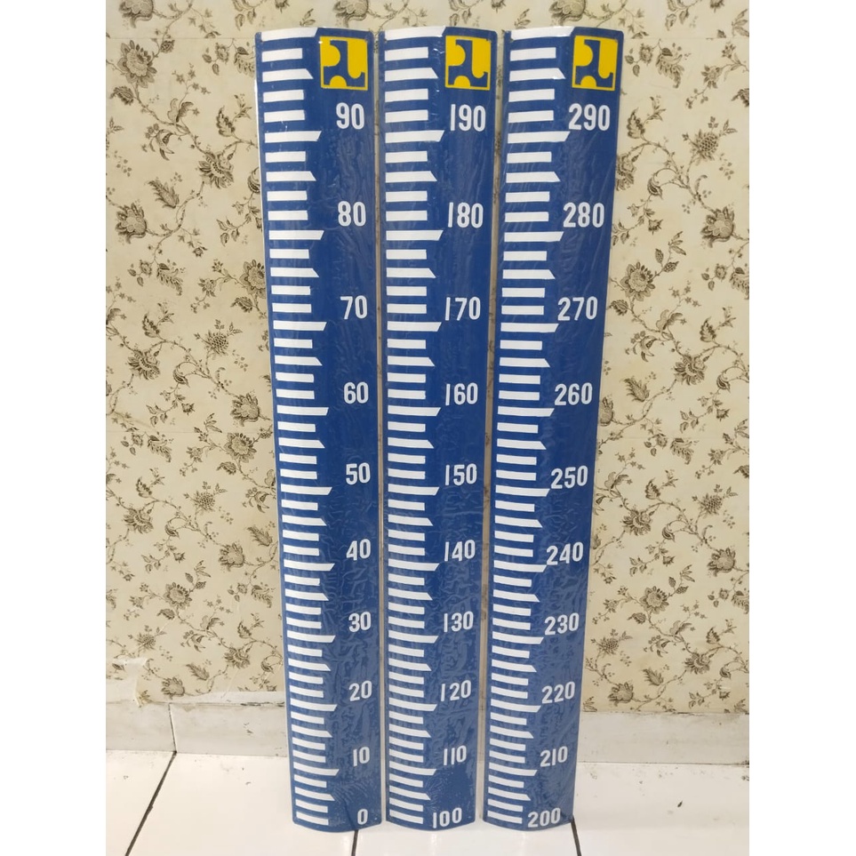 PeilScale PeilSchaal Papan Duga Air Ukuran 3M
