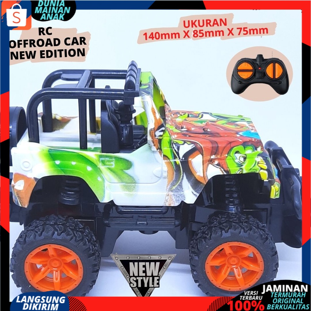 MAINAN ANAK MOBIL REMOTE CONTROL - RC MINI CAR JEEP ROCK CRAWLER OFFROAD NEW VERSION