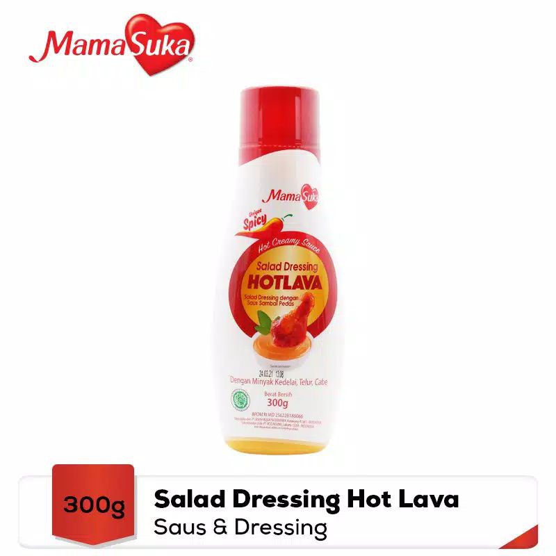 mamasuka salad dressing hot lava 300 gram