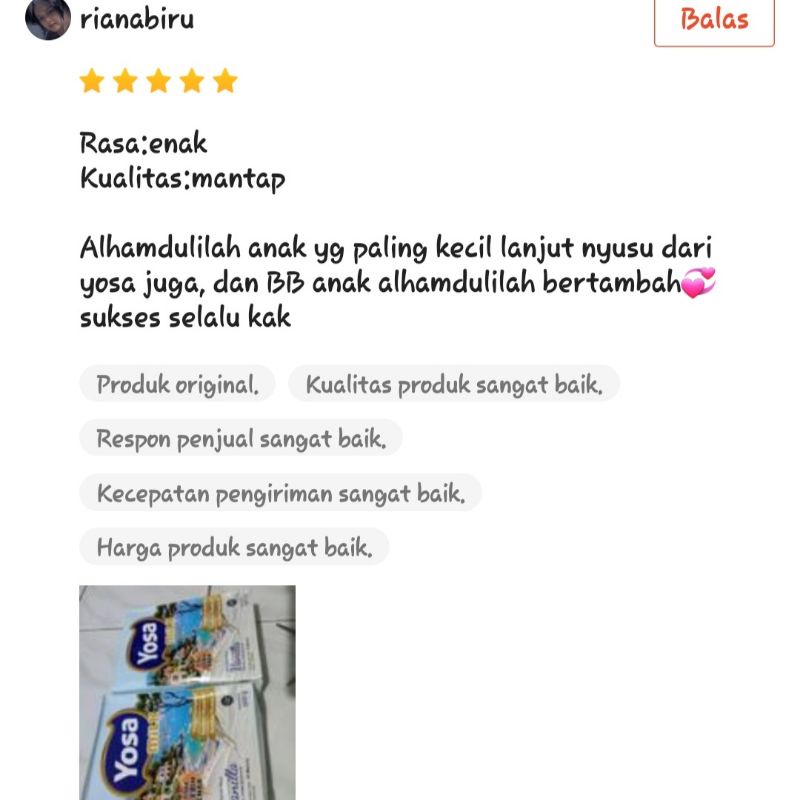 Yosamilk 500 gr PREMIUM bikin gemuk/osamilk