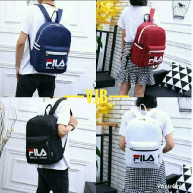 Backpack fashion fila ransel fila tas fila tas gendong fila tas wanita tas murah