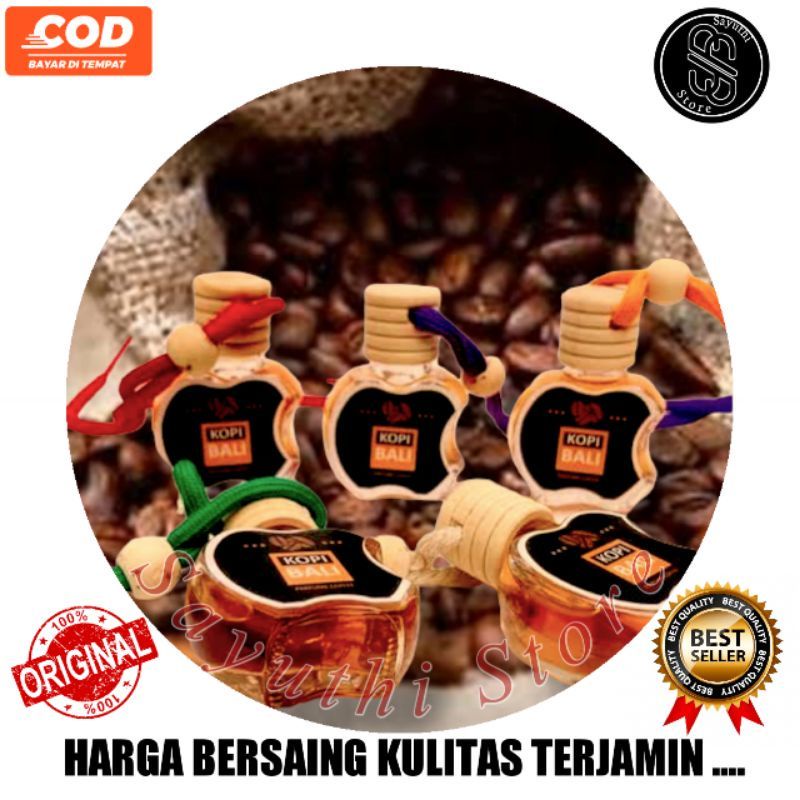 Parfum Apel KOPI BALI botol apel-black coffe pewangi mobil ruangan (CAIR BOTOL APEL)