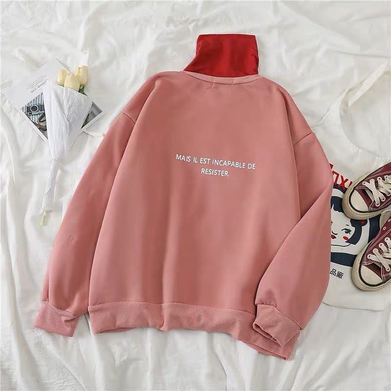 SWEATER WANITA - MONENT SWEATER - ATASAN WANITA - SWEATER FLEECE - PAKAIAN TERLARIS - KOREAN STYLE