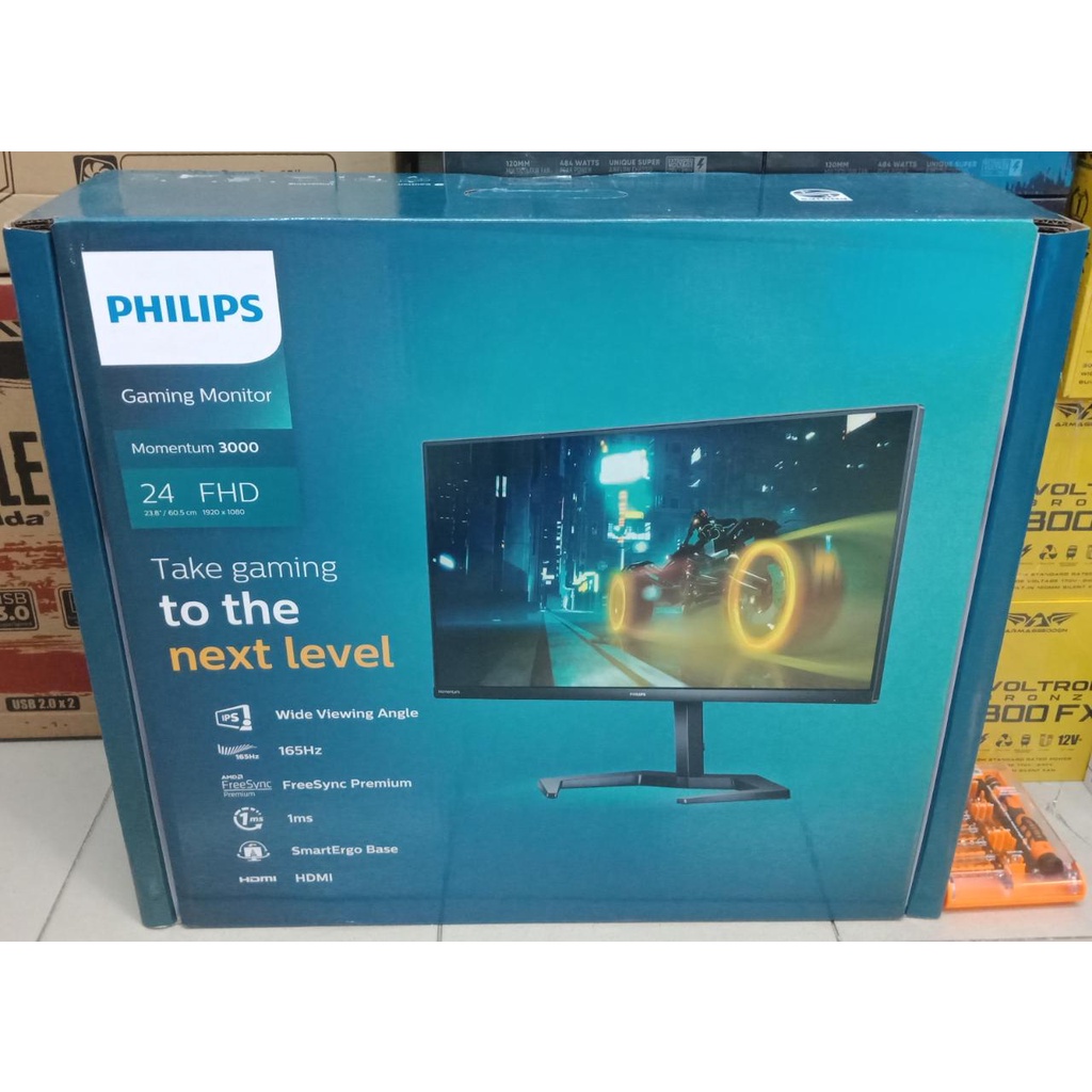 Monitor Led Philips Gaming 24M1N3200 24&quot; IPS 1080p FullHD165Hz HDMi DP Ergonomic