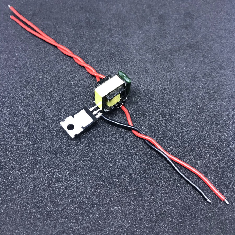 Joule thief 3.7v 10watt terang mampu menyalakan lampu 3-15watt dan  berdriver