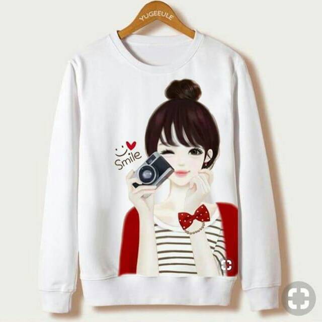 VS GG - baju ATASAN sweater KIRANA wanita camera - konveksi