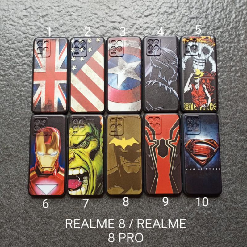 Case gambar Realme 8 4G . Realme 8 PRO 4G motif cowok ( 3 motif ) soft softcase softshell silikon cover casing kesing housing