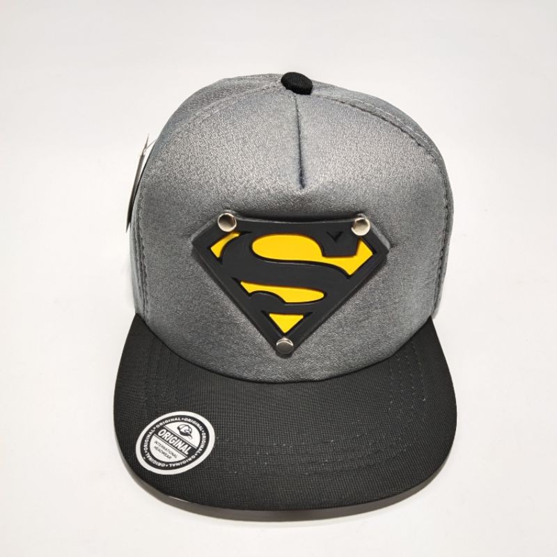 Topi Anak Snapback anak/Topi ploking anak/topi anak karakter-Abu Superman