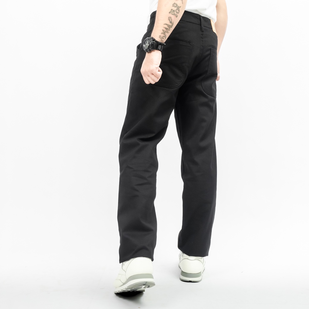 Gizmo Celana Chino Reguler Forthright Black Loose pants