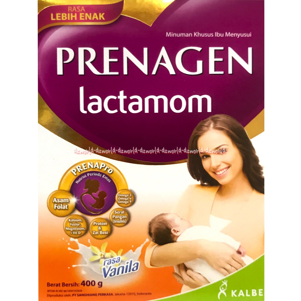 Prenagen Lactamom 400gr Susu Prenagen Ibu Menyusui Rasa Vanilla Untuk Mendukung Petumbuhan Bayi Minuman Konsumsi Untuk Susu Ibu Menyusui Prenagent Mother's Drink Lakto Mom Lacto Mom