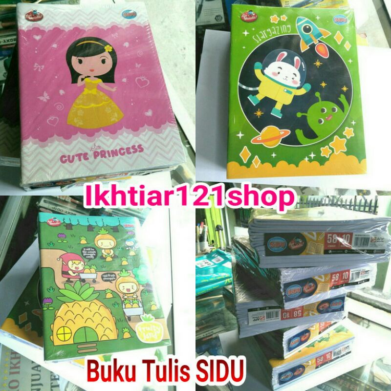 

1 Pack Buku Tulis SIDU/KIKY isi 58 Motif Cowok-Cewek Random perpack isi 10 pcs