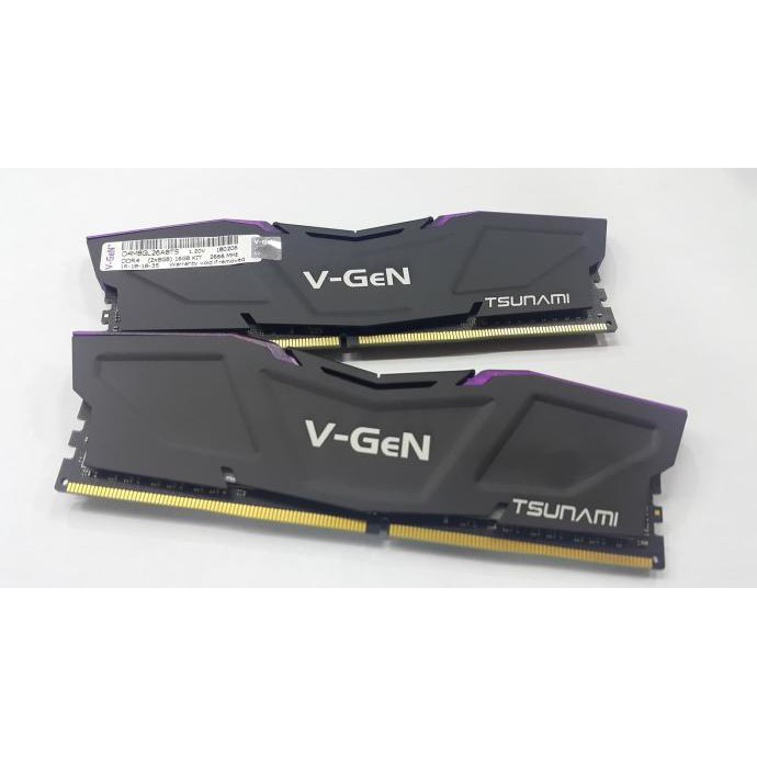 RAM DDR4 V-GEN TSUNAMI 16GB 2666MHZ CL16 (2X8GB) - RAM GAMING OC VGEN