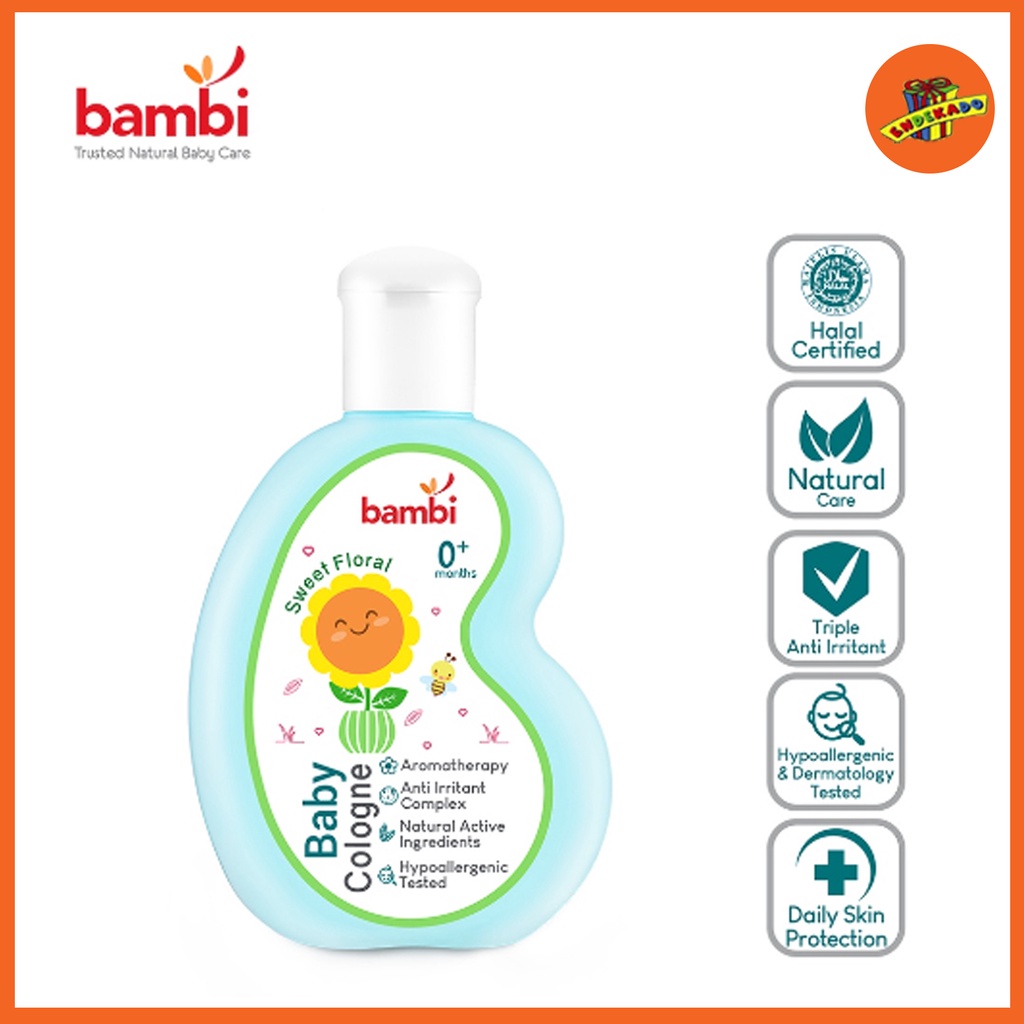 BAMBI SWEET FLORAL BABY COLOGNE 100ML - Parfum Bayi